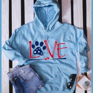 Dog Love Colored Print Version 2 Hoodie_6387