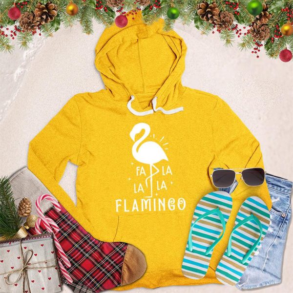 Fa La La La Flamingo Hoodie_6985