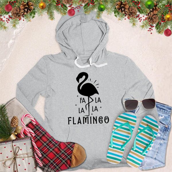 Fa La La La Flamingo Hoodie_6985